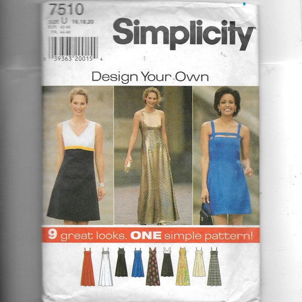 Simplicity Misses' /Miss Petite Dress Pattern 7510