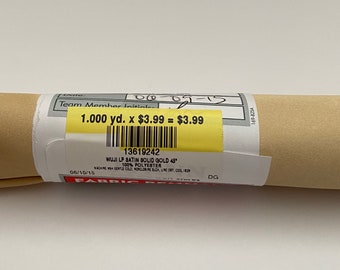 LP Stain Solid Gold 100% Polyester Fabric