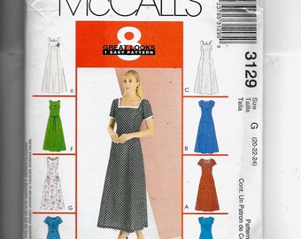 McCall's Misses'/Miss Petite Dress   Pattern 3129