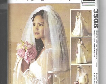 Simplicity Misses'  Brides' Veils Pattern 3508