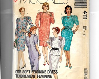 McCall's Misses' Dress  Pattern  4111