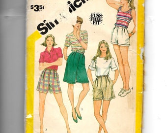 Simplicity  Misses' Set of Shorts In Three Lengths Pattern 6377