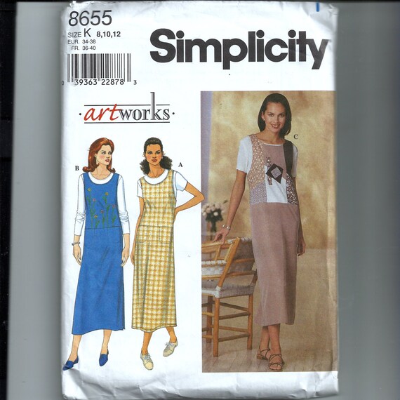 Simplicity Misses' Jumper Pattern 8655 | Etsy