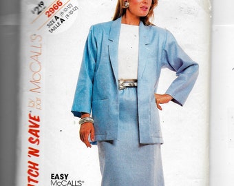 McCall's Misses' Jacket and Skirt Pattern 2966