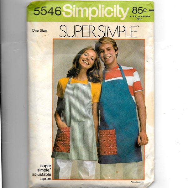 Simplicity Adjustable Apron Pattern 5546