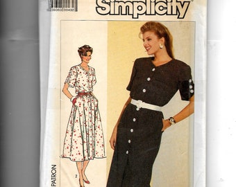 Simplicity Misses'  Dress In Two Lengths  Pattern  7889