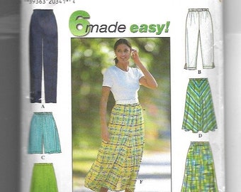 Simplicity Misses' Pants, Shorts and Skirt  Pattern 7655