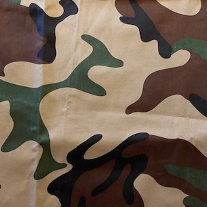 Camouflage Print Fabric