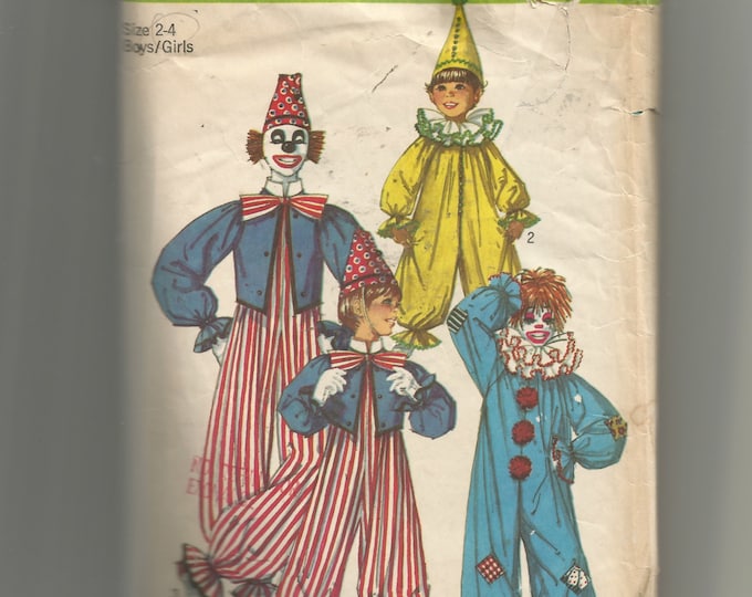 Simplicity Child's Clown Costumes Pattern 9051 - Etsy
