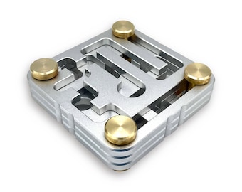 Fast Maze 2 Metal Puzzle. Puzzle Master. IQ Logic. Brain Teaser. Cubic Dissection.