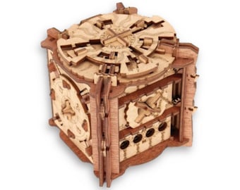The wood puzzle, Cluebox The Trial of Camelot made by IDventure - Escape Room, Puzzle Box, Wooden Puzzle, IQ Logic, Brain Teaser.