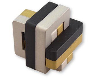 Knotty 6 Metal Puzzle, Brain Teaser, Mechanical Puzzle, IQ Logic Teaser, 3D Puzzle, PuzzleMaster