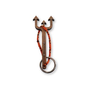 Laser Cut Wood Dreizack - Trident - Disentanglement Puzzle Ring Toy