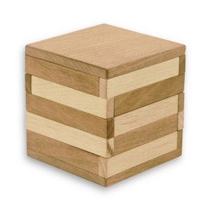 Box of Tricks Puzzle Box, Wooden Puzzle, Brain Teaser, Game, Mechanical Puzzle, IQ Logic Teaser, 3D Puzzle.