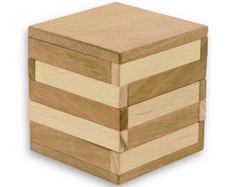 Box of Tricks Puzzle Box, Wooden Puzzle, Brain Teaser, Game, Mechanical Puzzle, IQ Logic Teaser, 3D Puzzle.
