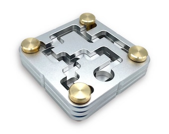 Fast Maze 1 Metal Puzzle. Puzzle Master. IQ Logic. Brain Teaser. Cubic Dissection.
