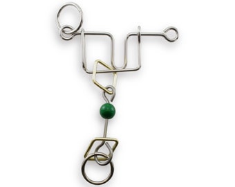 Pendulum is a Wire Puzzle from Puzzle Master. IQ Logic, Brain Teaser, Take Apart, Disentanglement Puzzle