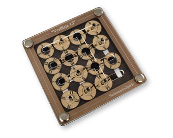 Verflixte 15 Wooden Puzzle – Level 9 Gruelling Brain Teaser – Handmade Wood Logic Game