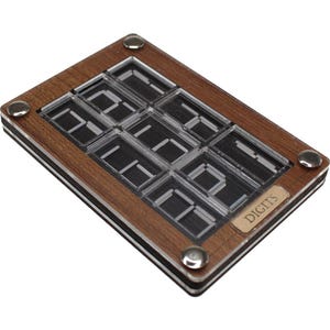 Digits Wood Puzzle Unique Math Lover Gift Number Shaped Logic Game for Adults Challenging Accounting Teacher Gift Office Decor Brain Teaser image 3