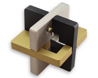 Castel Metal Puzzle. Brain Teaser, Mechanical Puzzle, IQ Logic Teaser, 3D Puzzle, PuzzleMaster