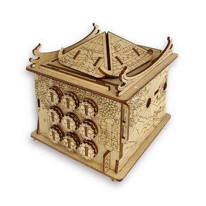 House of the Dragon Wood Puzzle. Puzzle Master. IQ Logic. Brain Teaser. Esc Welt. image 3