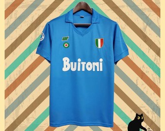 Buitoni Soccer Italy Italian Shirt T-shirt SSC Napoli Retro