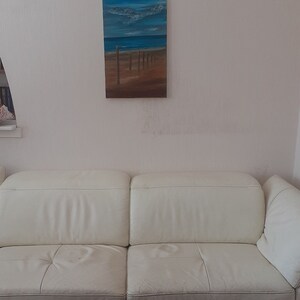 L'oiseau acrylique sur toile paysage marin image 2