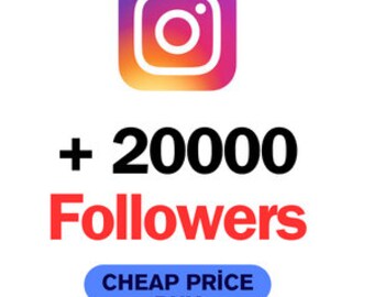 20000 abonnés Instagram réels et sans perte %100 rapides