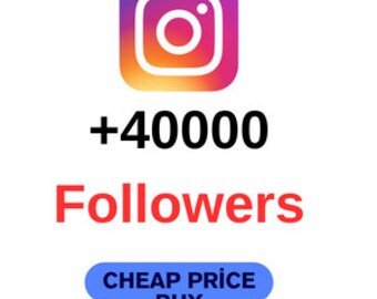 40000 seguidores de Instagram reales y sin caída% 100 rápido