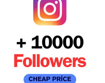 10 000 abonnés Instagram (10 000) réels et sans perte % 100 rapides