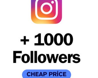 1000 follower su Instagram reali e nessun calo% 100 veloce