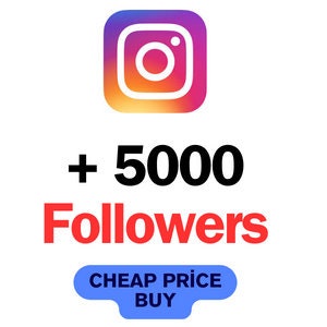 5000 instagram Followers Real And No Drop %100 Fast