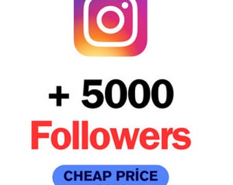 5000 seguidores de Instagram reales y sin caída% 100 rápido