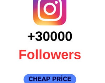 30000 abonnés Instagram réels et sans perte %100 rapides