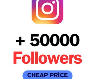 50 000 (50 000) abonnés Instagram