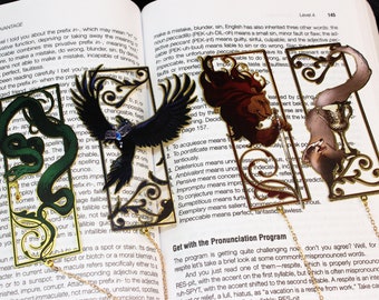 Harry Potter Academy Patronus Bookmark /  Hollow-carved Design Metal Bookmark / Beautiful Bookmark / Harry Potter fans must have bookmarks