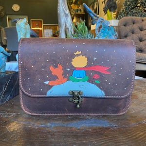 Sac à main en cuir pour femme, sac à bandoulière Petit Prince, sac en cuir pour femme, sac à bandoulière fait main, cadeau pour elle