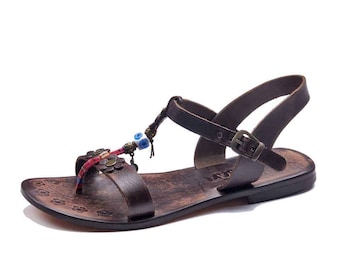 Ladies Strappy Leather Sandals