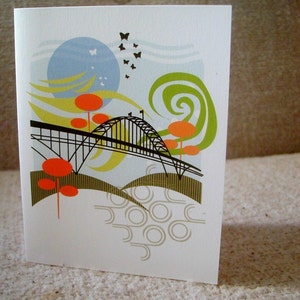 Fremont Bridge Notecards afbeelding 1