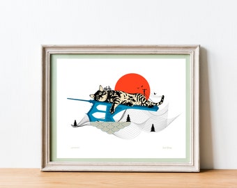 Lucid Portland Print - Wall Art - Illustration - 8.5 x 11 Print