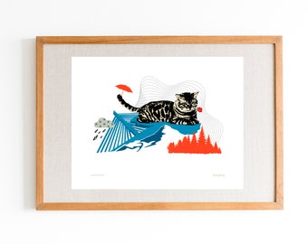 Lucid Portland II Print - Wall Art - Illustration - 8.5 x 11 Print