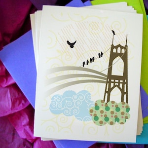 Cartes de notes du pont St. Johns