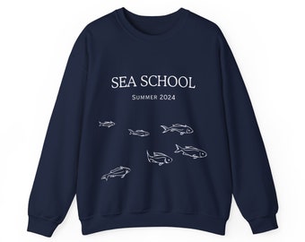 Sea School Unisex Heavy Blend Crewneck Sweatshirt