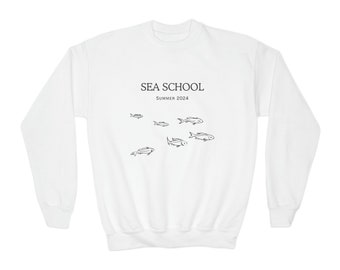 Sweat-shirt ras du cou pour enfant Sea School