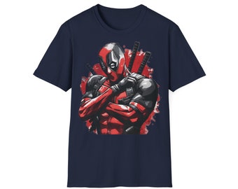 Marvel Deadpool Heart Hands T-Shirt - Tee Homme Femme Officiel Avec Impression Graphique