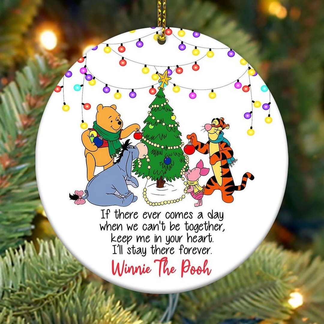 Winnie the Pooh Christmas Ornament, Classic the Pooh Xmas Ornament ...