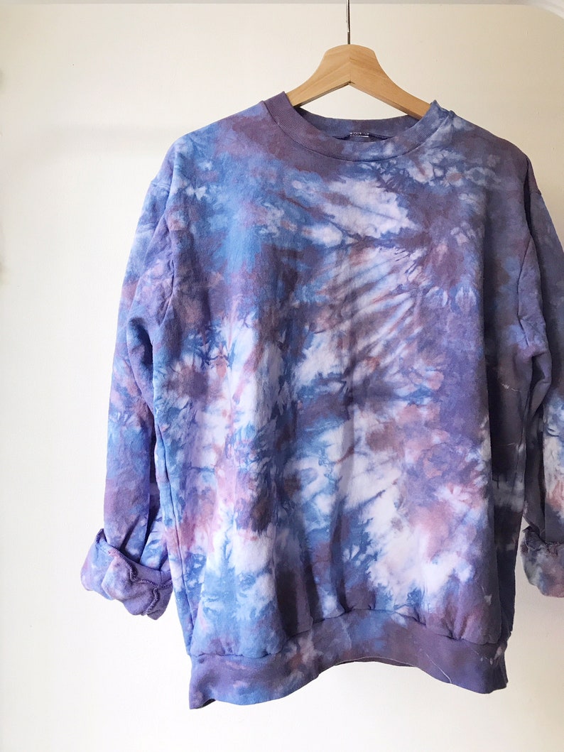 Hand Dyed Cotton Crew Neck Sweatshirt in Orchid Anna Joyce - Etsy