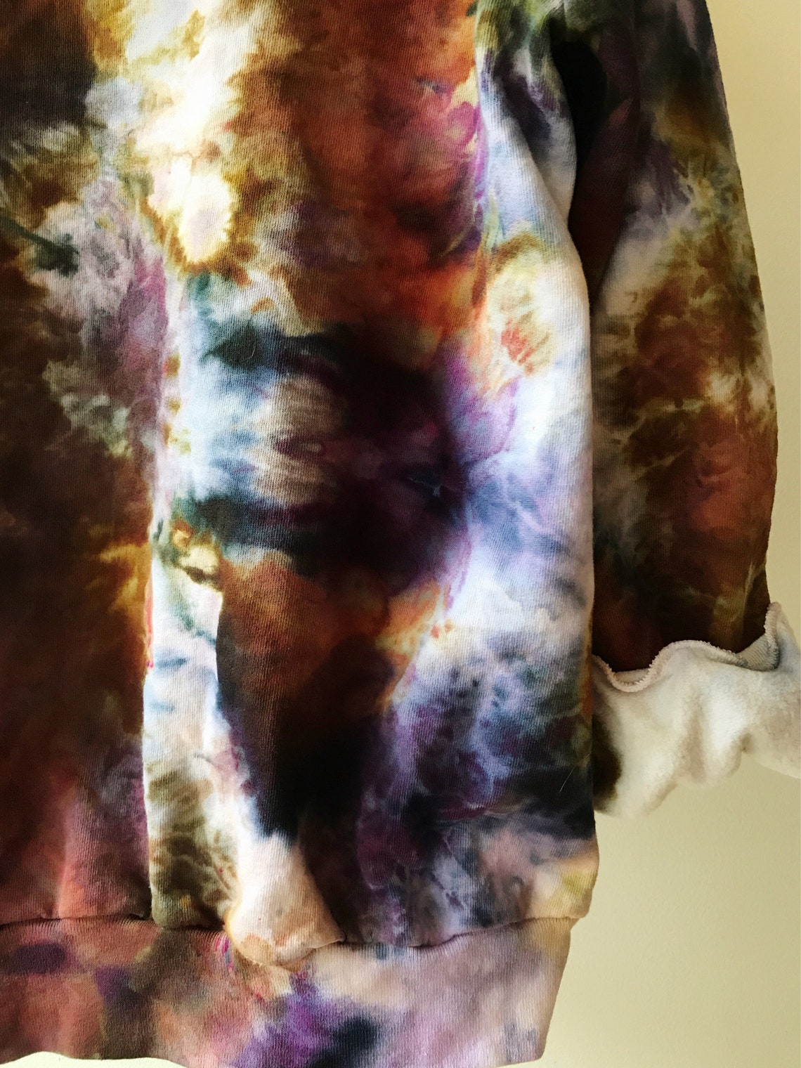 Hand Dyed Cotton Crew Neck Sweatshirt in Tiger's Eye Anna - Etsy