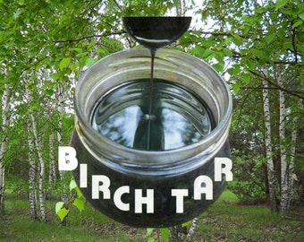 10ml ... 200ml Birch TAR / handmade / natural product / Birkenteer / Goudron de bouleau / Tar di betulla + instructions on 7 sheets + gift!