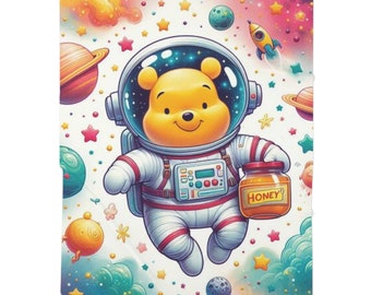 winnie the pooh in space Baby Blanket